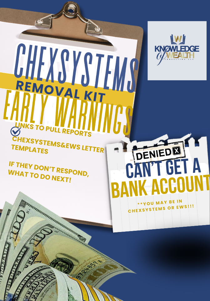 ChexSystems/EWS Removal EBook (DYI)