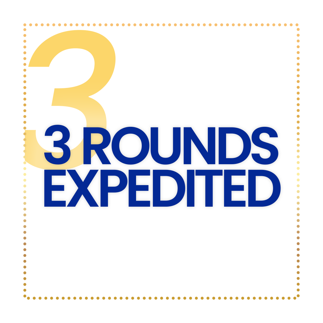 3 Rounds Expedited